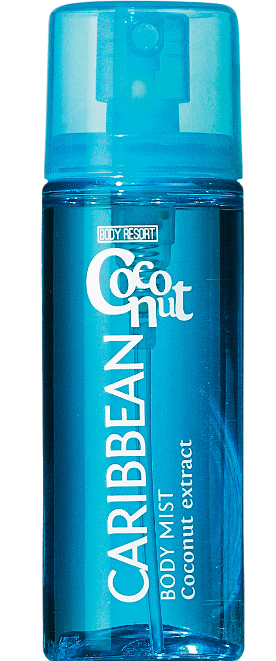 Набір: гель для душу,крем для рук,мило,спрей для тіла CARIBBEAN COCONUT
