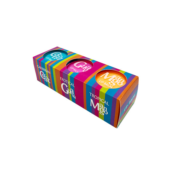 Набір: бальзам для губ х3 COCONUT & GUAVA & MANGO