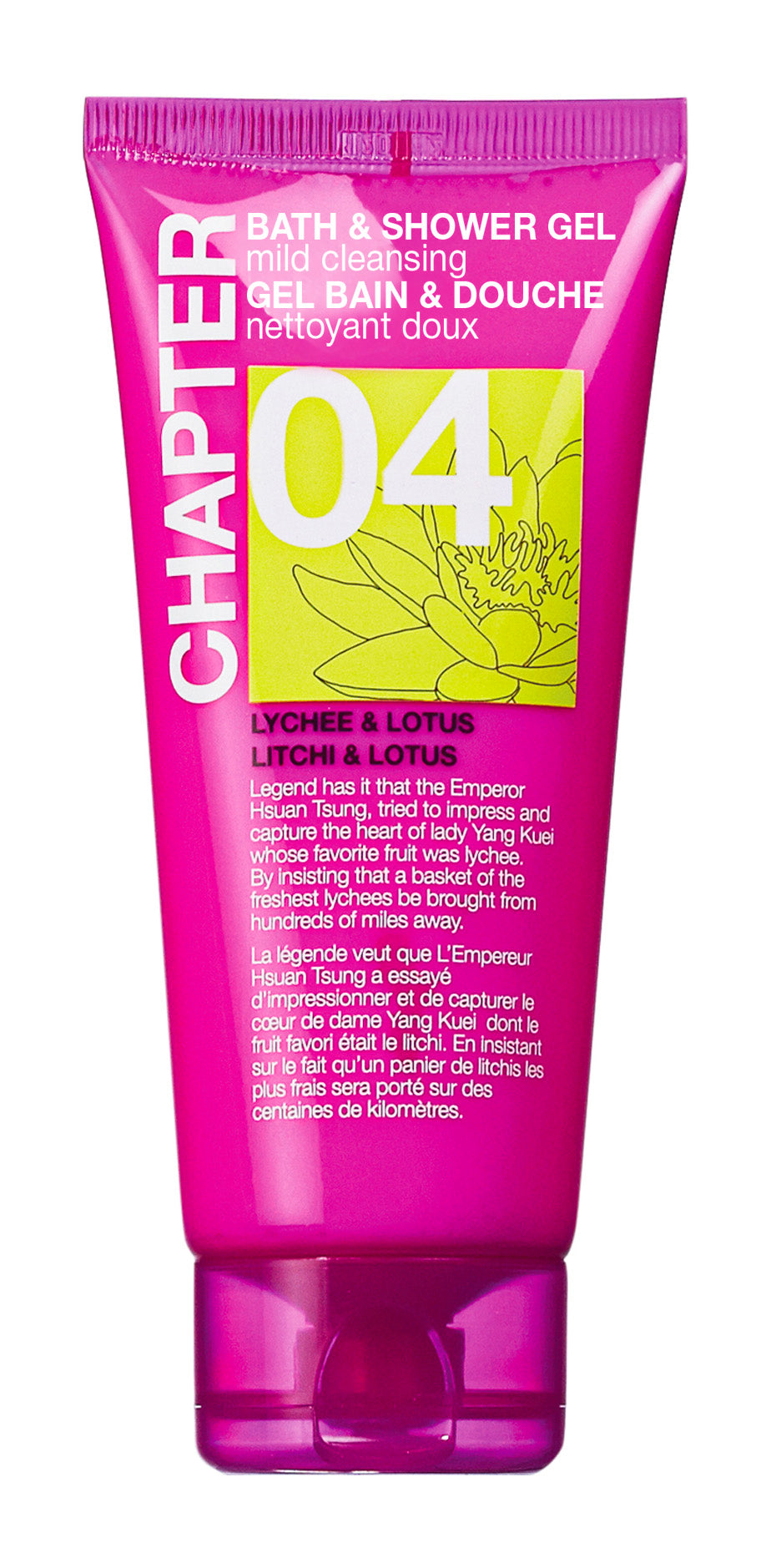 Набір для подорожей 01: гель для душу x3 CHAPTER coconut & monoi / berry & amaryllis / lychee & lotus