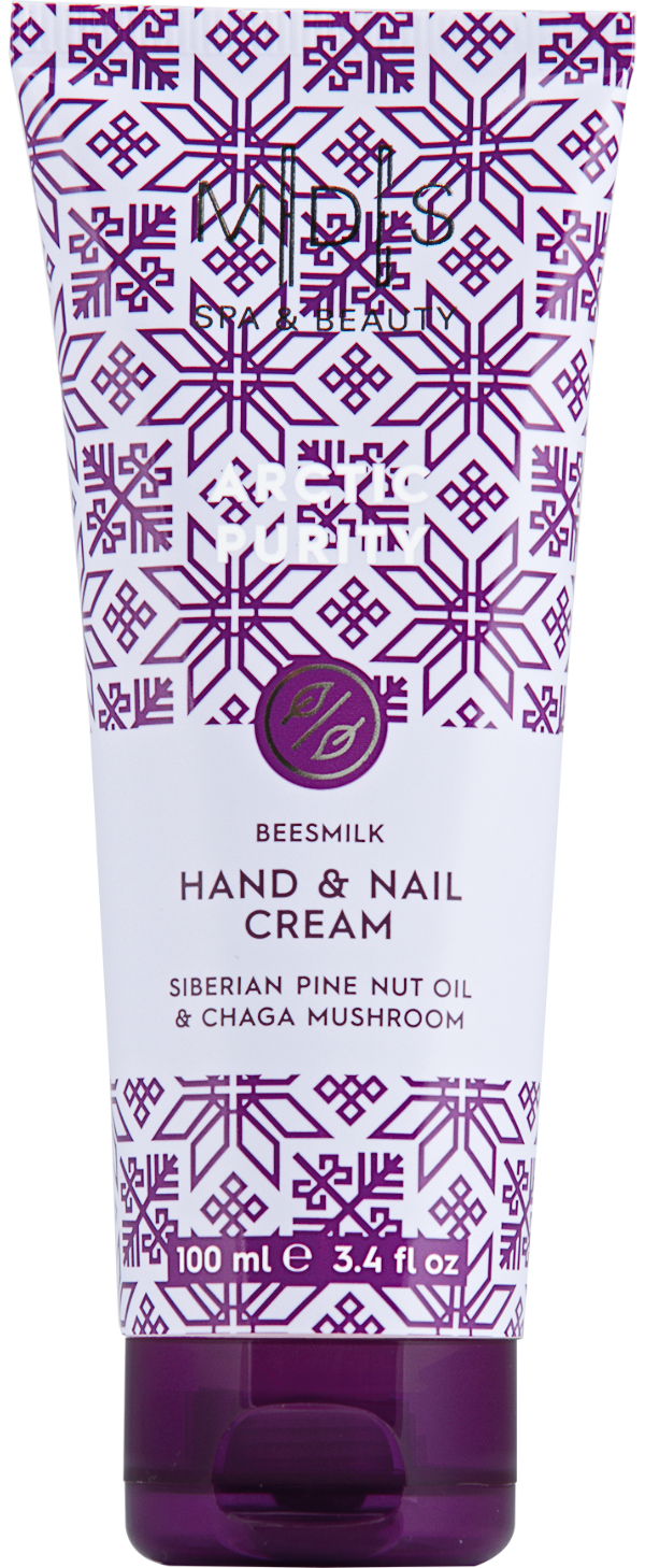 Подарунковий набір: гель для душу, лосьйон для тіла, крем для рук та нігтів ARCTIC PURITY chaga mushroom & bilberry