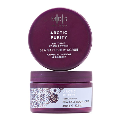 Скраб для тіла з морською сіллю ARCTIC PURITY chaga mushroom & bilberry